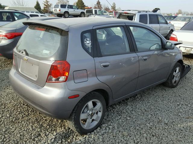 KL1TG66666B530808 - 2006 CHEVROLET AVEO LT GRAY photo 4