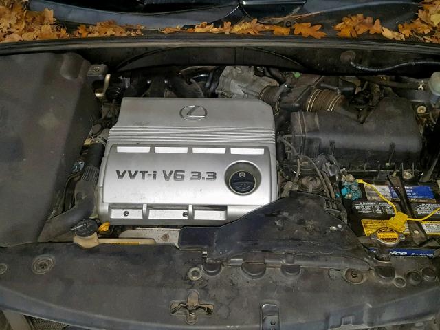 JTJHA31UX40017474 - 2004 LEXUS RX330 CHARCOAL photo 7