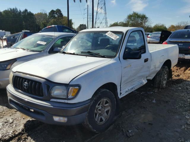 5TENL42N92Z017461 - 2002 TOYOTA TACOMA WHITE photo 2