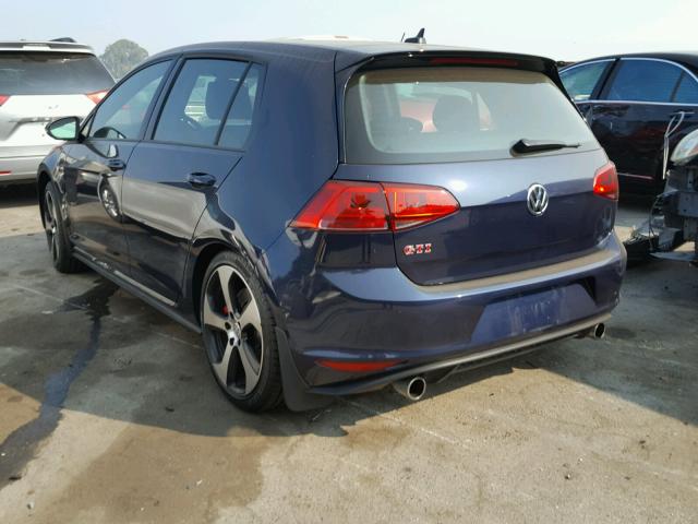 3VW447AUXHM065699 - 2017 VOLKSWAGEN GTI S/SE BLACK photo 3