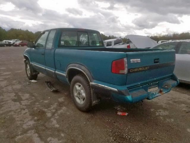 1GCCT19Z2SK242663 - 1995 CHEVROLET S TRUCK S1 BLUE photo 3