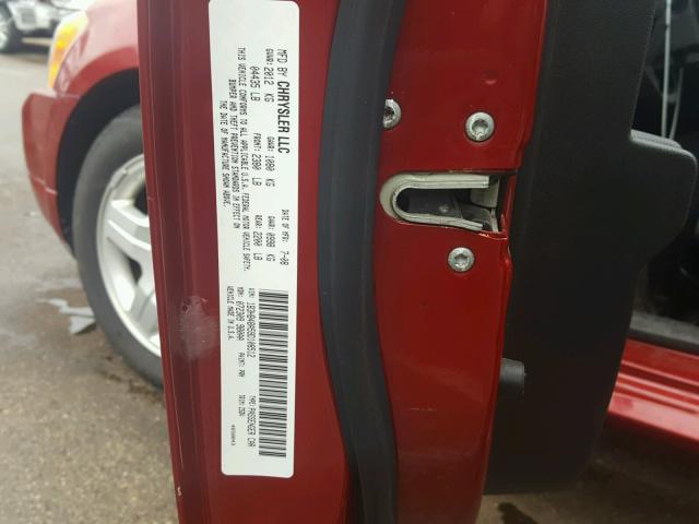 1B3HB48A59D108512 - 2009 DODGE CALIBER SX RED photo 10