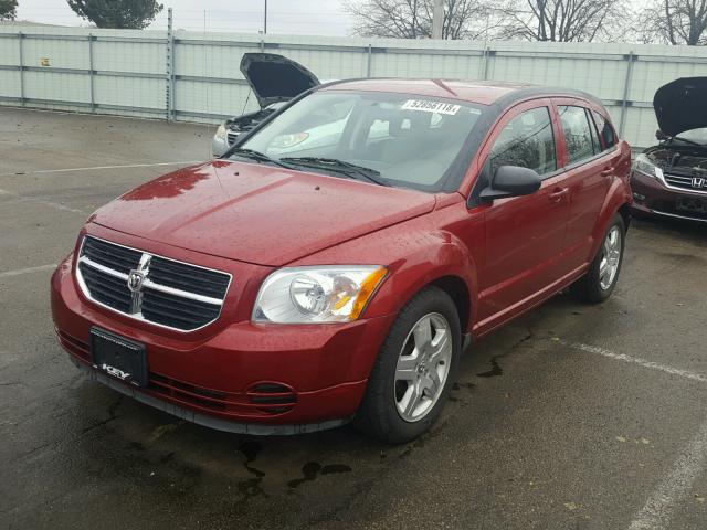 1B3HB48A59D108512 - 2009 DODGE CALIBER SX RED photo 2