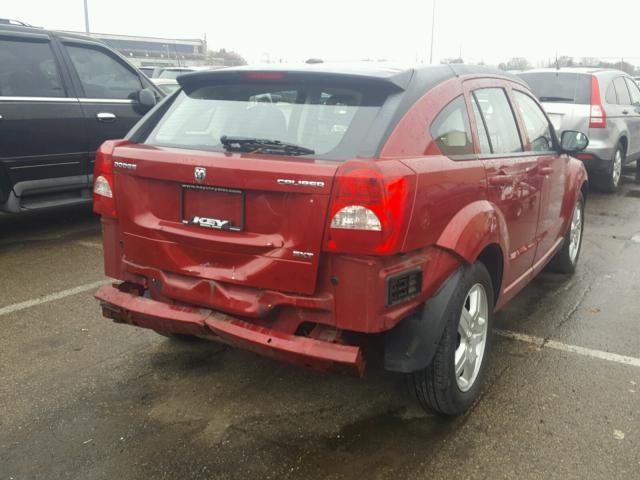 1B3HB48A59D108512 - 2009 DODGE CALIBER SX RED photo 4