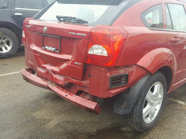 1B3HB48A59D108512 - 2009 DODGE CALIBER SX RED photo 9