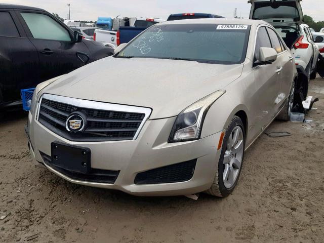 1G6AA5RA2E0100928 - 2014 CADILLAC ATS CREAM photo 2