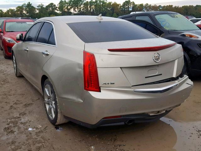 1G6AA5RA2E0100928 - 2014 CADILLAC ATS CREAM photo 3