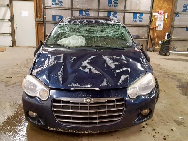 1C3EL56R76N209932 - 2006 CHRYSLER SEBRING TO BLUE photo 9