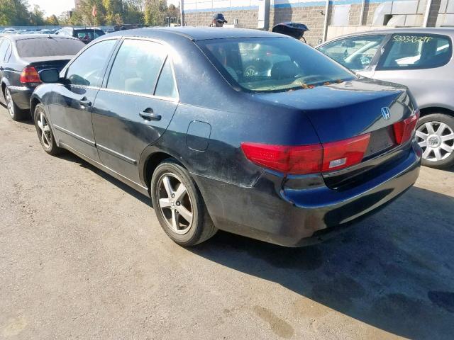 1HGCM56745A046162 - 2005 HONDA ACCORD EX BLACK photo 3