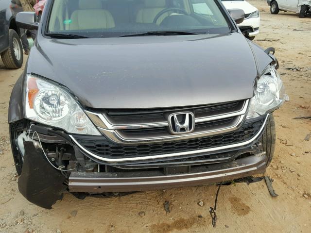 5J6RE3H73BL016233 - 2011 HONDA CR-V EXL GRAY photo 9