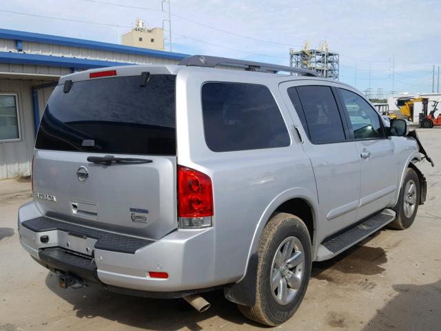 5N1BA0ND6DN609499 - 2013 NISSAN ARMADA SV GRAY photo 4