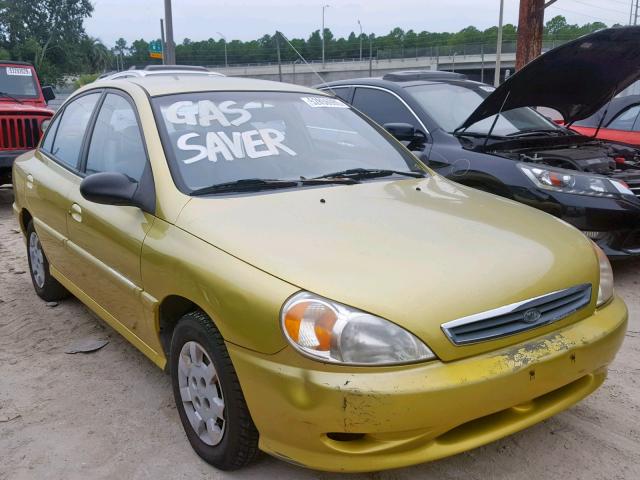 KNADC123416068092 - 2001 KIA RIO GREEN photo 1