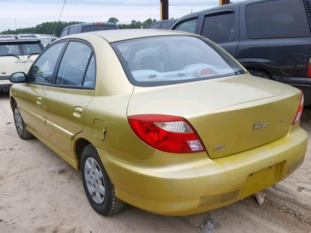 KNADC123416068092 - 2001 KIA RIO GREEN photo 3