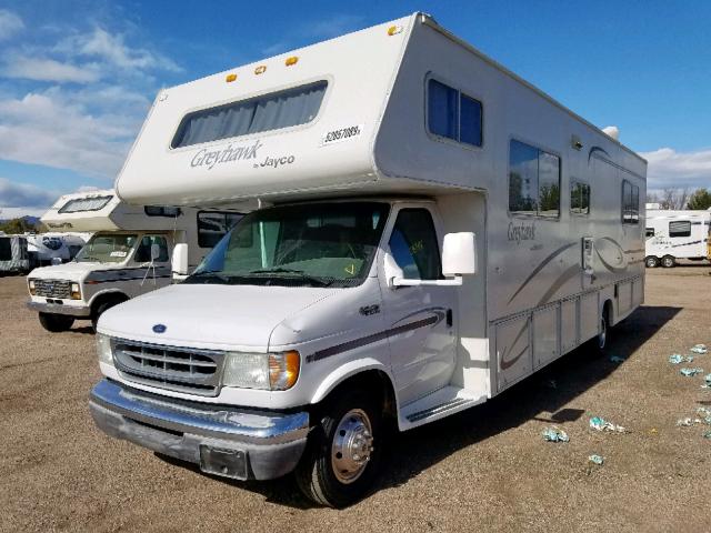 1FDXE45S82HB32800 - 2002 FORD E450 RV WHITE photo 2