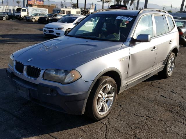 WBXPA73414WA77858 - 2004 BMW X3 2.5I GRAY photo 2