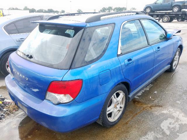 JF1GG29654G801930 - 2004 SUBARU IMPREZA WR BLUE photo 4