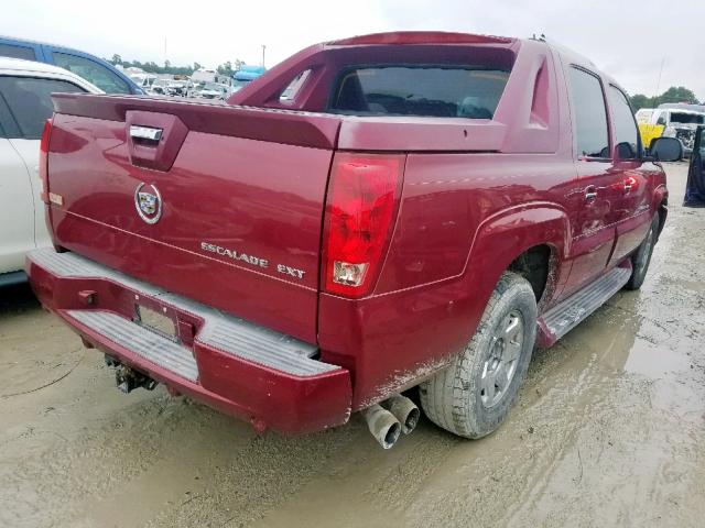 3GYEK62N24G262688 - 2004 CADILLAC ESCALADE E RED photo 4