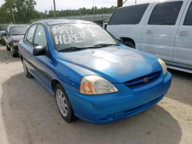 KNADC125046302931 - 2004 KIA RIO BLUE photo 1