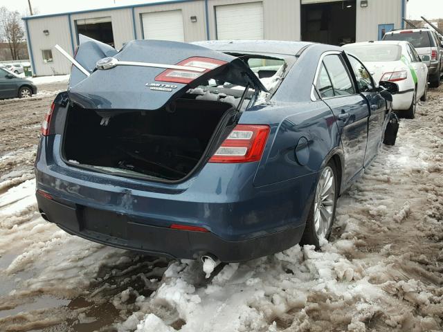 1FAHP2F82JG133428 - 2018 FORD TAURUS LIM BLUE photo 4