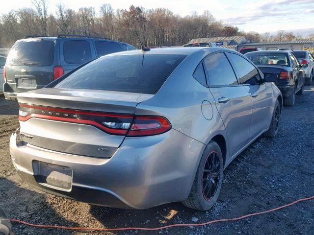 1C3CDFBB7FD187200 - 2015 DODGE DART SXT SILVER photo 4