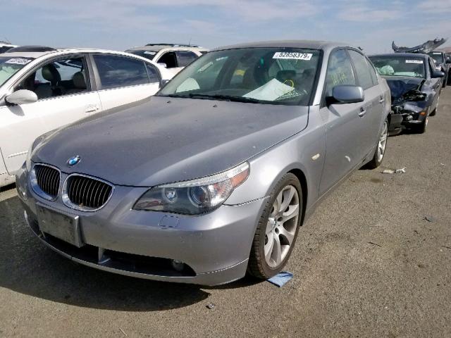 WBANB53587CP05784 - 2007 BMW 550 I SILVER photo 2