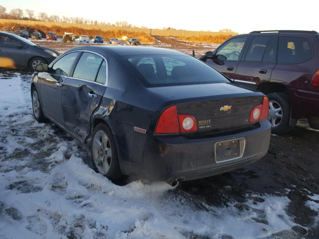 1G1ZH57B79F150355 - 2009 CHEVROLET MALIBU 1LT BLACK photo 3