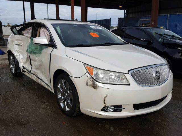 1G4GC5EG7AF148701 - 2010 BUICK LACROSSE C WHITE photo 1