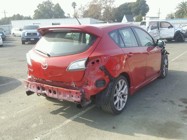 JM1BL1L44C1548506 - 2012 MAZDA SPEED 3 RED photo 4