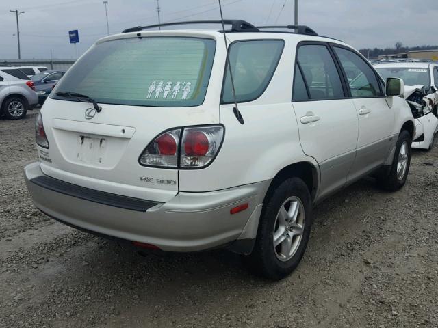 JTJGF10U030164176 - 2003 LEXUS RX 300 WHITE photo 4