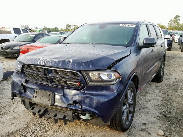 1C4RDHDG3JC281678 - 2018 DODGE DURANGO GT BLUE photo 2