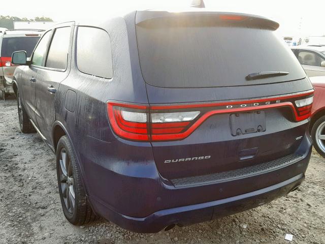 1C4RDHDG3JC281678 - 2018 DODGE DURANGO GT BLUE photo 3