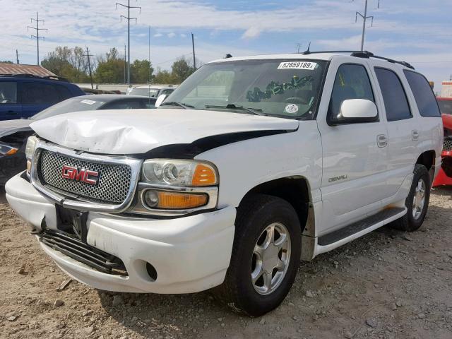 1GKEK63U04J288639 - 2004 GMC YUKON DENA WHITE photo 2