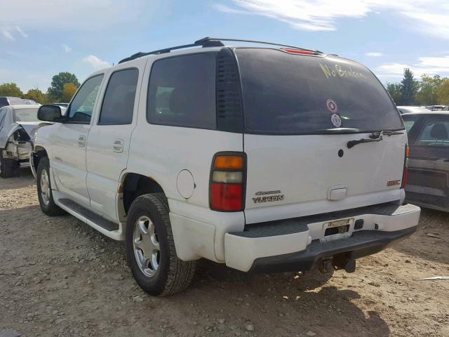 1GKEK63U04J288639 - 2004 GMC YUKON DENA WHITE photo 3