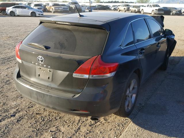 4T3ZK3BB8BU039077 - 2011 TOYOTA VENZA BASE BLACK photo 4