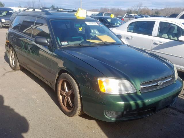 4S3BH635027303642 - 2002 SUBARU LEGACY L GREEN photo 1