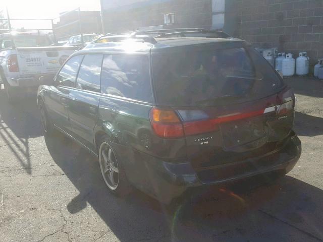 4S3BH635027303642 - 2002 SUBARU LEGACY L GREEN photo 3