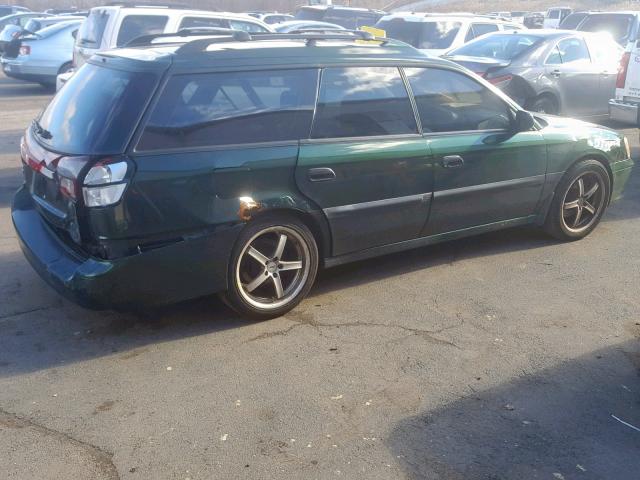 4S3BH635027303642 - 2002 SUBARU LEGACY L GREEN photo 4