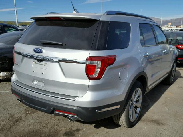 1FM5K7F86JGA70659 - 2018 FORD EXPLORER L SILVER photo 4