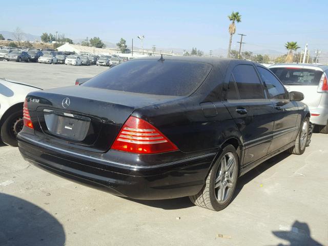 WDBNG70J16A476424 - 2006 MERCEDES-BENZ S 430 BLACK photo 4