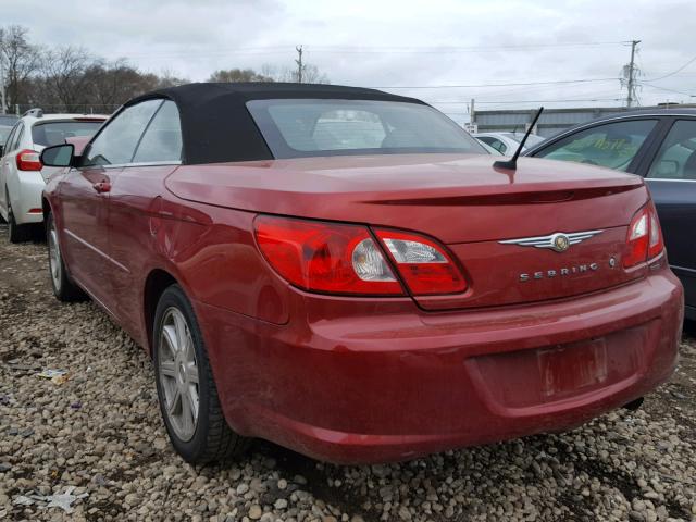 1C3LC55RX8N157272 - 2008 CHRYSLER SEBRING TO RED photo 3