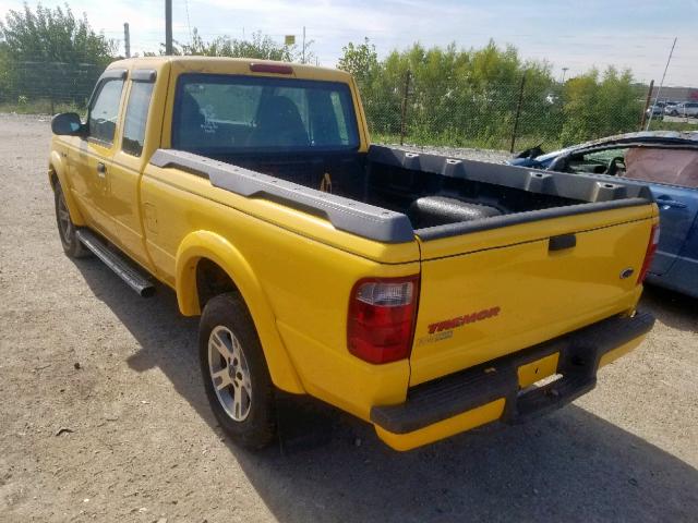 1FTYR44U32PB13156 - 2002 FORD RANGER SUP YELLOW photo 3