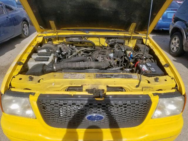 1FTYR44U32PB13156 - 2002 FORD RANGER SUP YELLOW photo 7