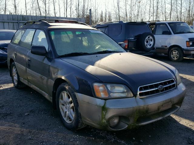 4S3BH665117642064 - 2001 SUBARU LEGACY OUT BLUE photo 1