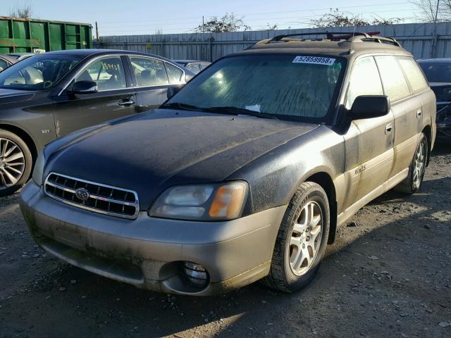 4S3BH665117642064 - 2001 SUBARU LEGACY OUT BLUE photo 2