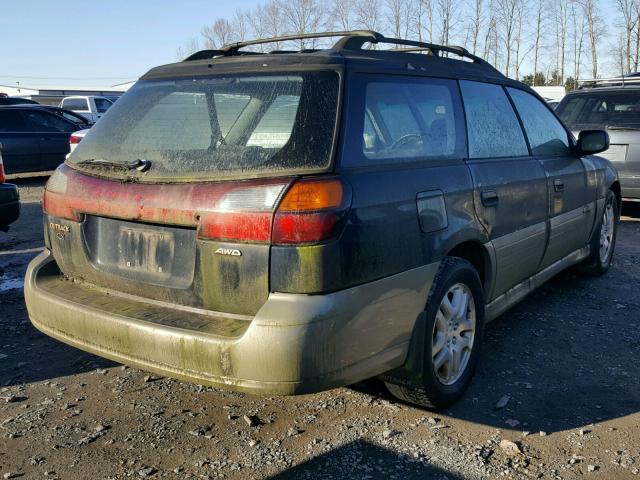 4S3BH665117642064 - 2001 SUBARU LEGACY OUT BLUE photo 4