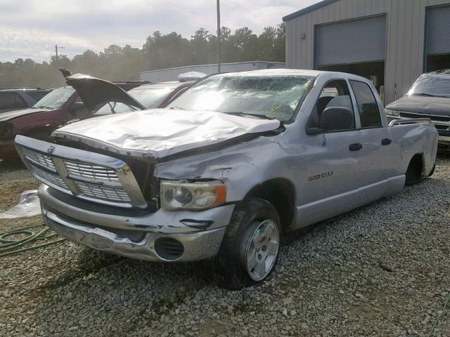 1D7HA18N05S185383 - 2005 DODGE RAM 1500 S SILVER photo 2