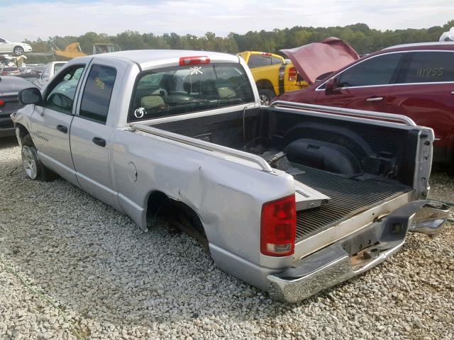 1D7HA18N05S185383 - 2005 DODGE RAM 1500 S SILVER photo 3