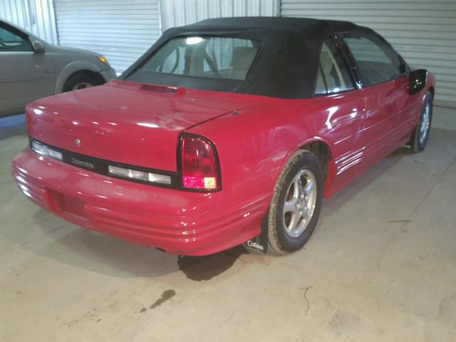 1G3WT35MXRD364124 - 1994 OLDSMOBILE CUTLASS SU RED photo 4