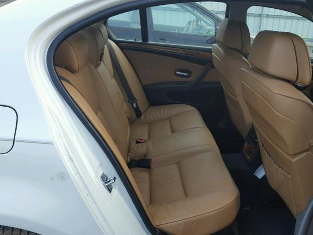 WBANV93538CW51245 - 2008 BMW 535 XI WHITE photo 6