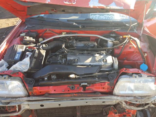 JHMED9361LS007402 - 1990 HONDA CIVIC 1500 RED photo 7